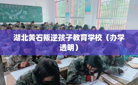 湖北黄石叛逆孩子教育学校（办学透明）