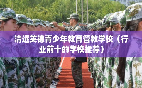 清远英德青少年教育管教学校（行业前十的学校推荐）