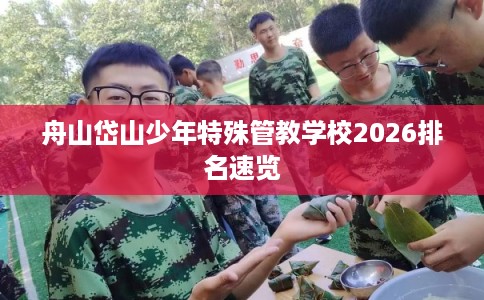 舟山岱山少年特殊管教学校2026排名速览