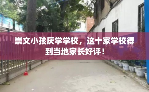 崇文小孩厌学学校，这十家学校得到当地家长好评！