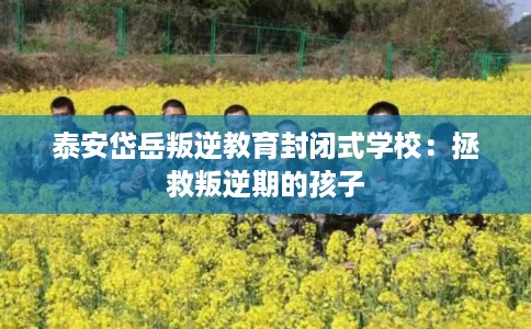泰安岱岳叛逆教育封闭式学校：拯救叛逆期的孩子