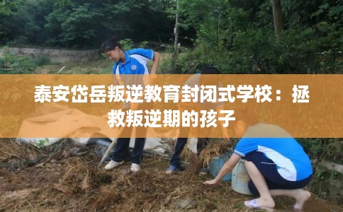 泰安岱岳叛逆教育封闭式学校：拯救叛逆期的孩子