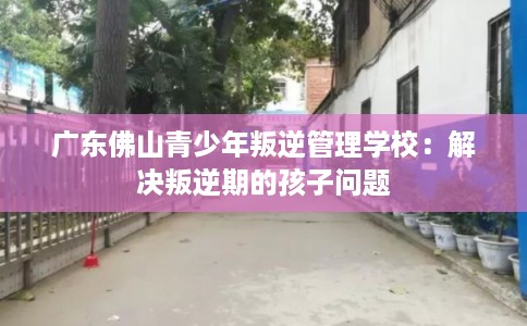 广东佛山青少年叛逆管理学校：解决叛逆期的孩子问题