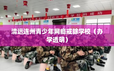 清远连州青少年网瘾戒除学校(办学透明) 清远连州青少年网瘾戒除学校(办学透明)