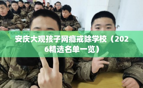 安庆大观孩子网瘾戒除学校（2026精选名单一览）