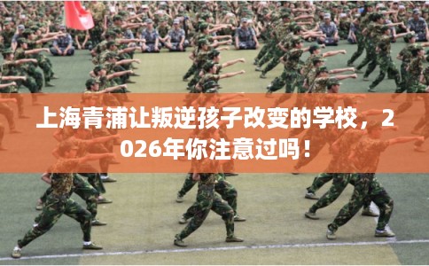 上海青浦让叛逆孩子改变的学校，2026年你注意过吗！