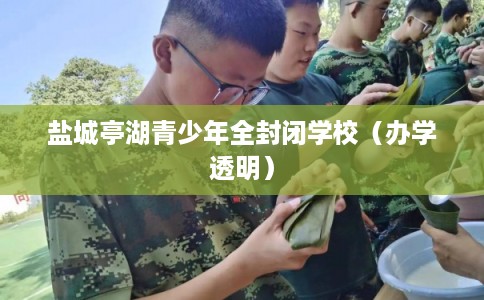 盐城亭湖青少年全封闭学校（办学透明）