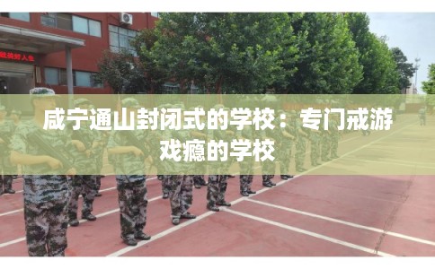 咸宁通山封闭式的学校：专门戒游戏瘾的学校