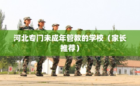 河北专门未成年管教的学校（家长推荐）