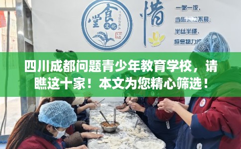 四川成都问题青少年教育学校,请瞧这十家!本文为您精心筛选! 四川成都问题青少年教育学校,请瞧这十家!本文为您精心筛选!
