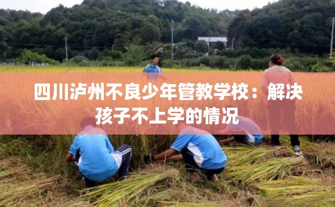 四川泸州不良少年管教学校：解决孩子不上学的情况
