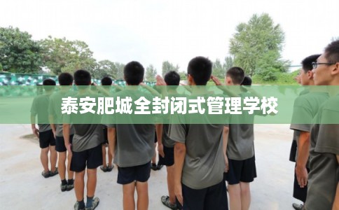 泰安肥城全封闭式管理学校