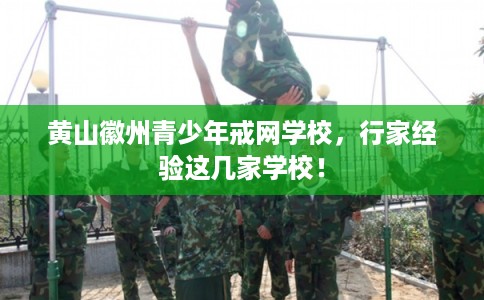 黄山徽州青少年戒网学校，行家经验这几家学校！