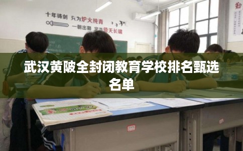 武汉黄陂全封闭教育学校排名甄选名单 武汉黄陂全封闭教育学校排名甄选名单