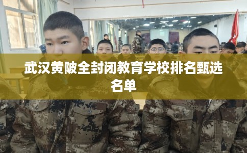 武汉黄陂全封闭教育学校排名甄选名单 武汉黄陂全封闭教育学校排名甄选名单