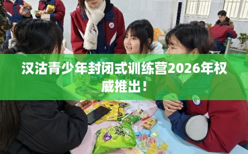 汉沽青少年封闭式训练营2026年权威推出！