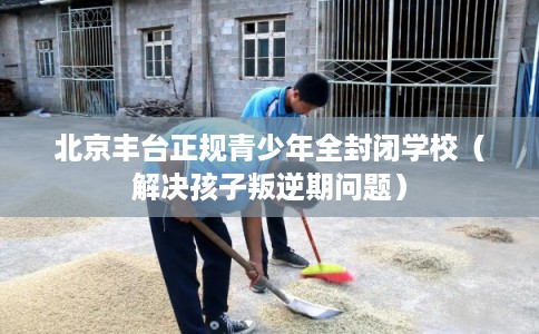 北京丰台正规青少年全封闭学校（解决孩子叛逆期问题）