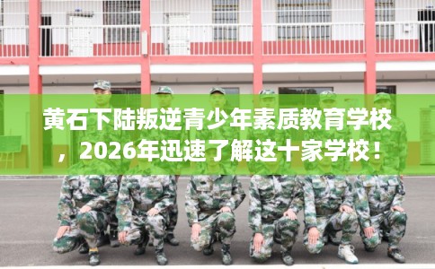 黄石下陆叛逆青少年素质教育学校，2026年迅速了解这十家学校！