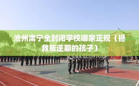 沧州肃宁全封闭学校哪家正规（拯救叛逆期的孩子）