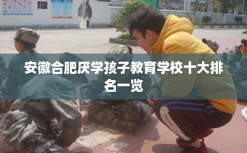 安徽合肥厌学孩子教育学校十大排名一览