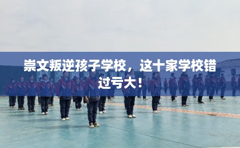 崇文叛逆孩子学校，这十家学校错过亏大！