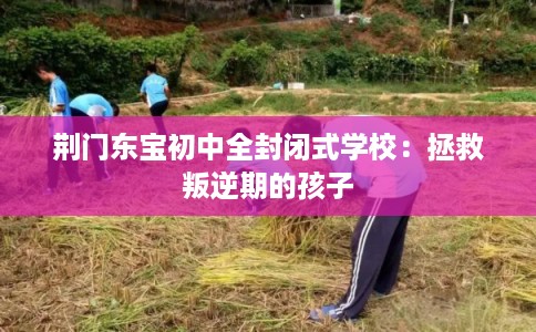荆门东宝初中全封闭式学校：拯救叛逆期的孩子