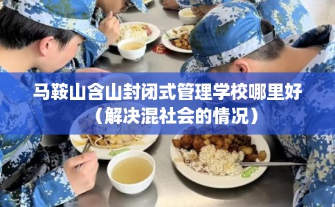 马鞍山含山封闭式管理学校哪里好（解决混社会的情况）
