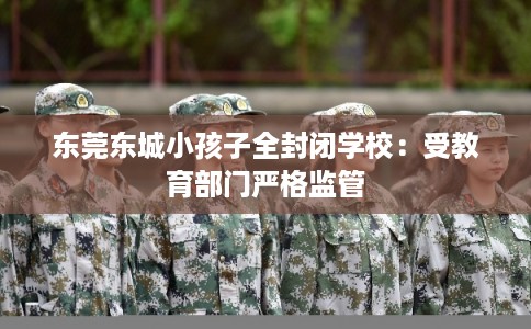 东莞东城小孩子全封闭学校：受教育部门严格监管