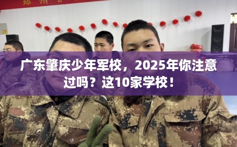 广东肇庆少年军校，2025年你注意过吗？这10家学校！