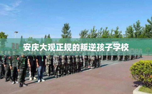 安庆大观正规的叛逆孩子学校
