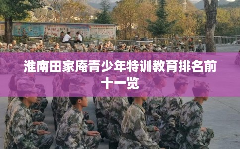 淮南田家庵青少年特训教育排名前十一览
