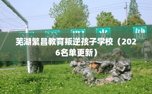 芜湖繁昌教育叛逆孩子学校（2026名单更新）