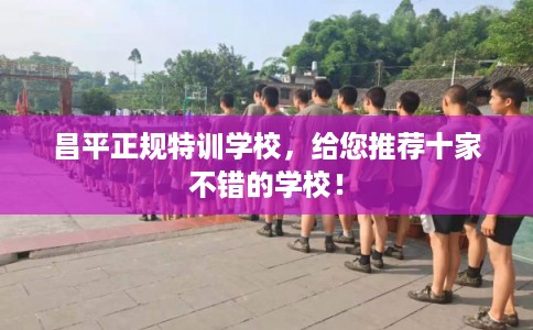 昌平正规特训学校，给您推荐十家不错的学校！