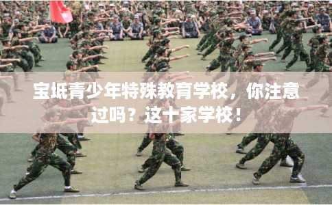 宝坻青少年特殊教育学校，你注意过吗？这十家学校！
