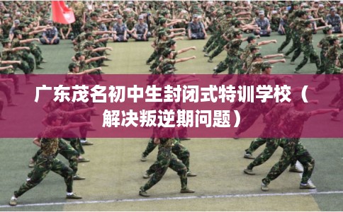 广东茂名初中生封闭式特训学校（解决叛逆期问题）