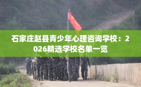 石家庄赵县青少年心理咨询学校：2026精选学校名单一览