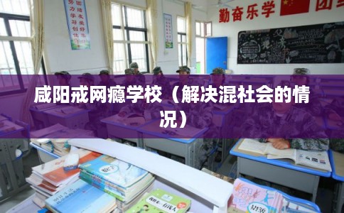 咸阳戒网瘾学校（解决混社会的情况）