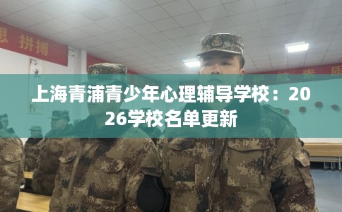 上海青浦青少年心理辅导学校：2026学校名单更新