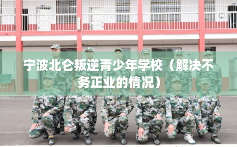 宁波北仑叛逆青少年学校（解决不务正业的情况）