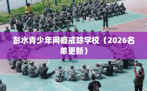 彭水青少年网瘾戒除学校（2026名单更新）