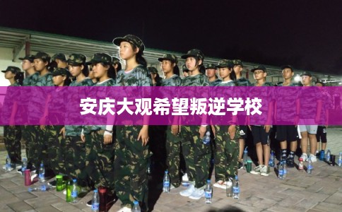 安庆大观希望叛逆学校