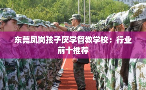 东莞凤岗孩子厌学管教学校：行业前十推荐