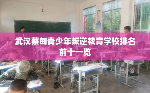 武汉蔡甸青少年叛逆教育学校排名前十一览