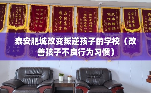 泰安肥城改变叛逆孩子的学校（改善孩子不良行为习惯）