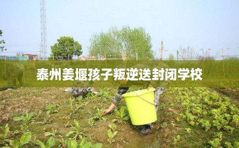 泰州姜堰孩子叛逆送封闭学校