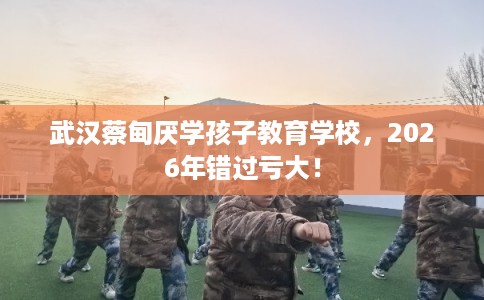 武汉蔡甸厌学孩子教育学校，2026年错过亏大！