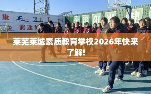 莱芜莱城素质教育学校2026年快来了解!