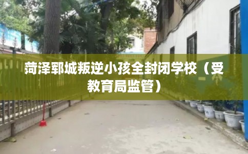 菏泽郓城叛逆小孩全封闭学校(受教育局监管) 菏泽郓城叛逆小孩全封闭学校(受教育局监管)