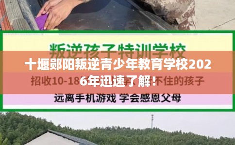十堰郧阳叛逆青少年教育学校2026年迅速了解！