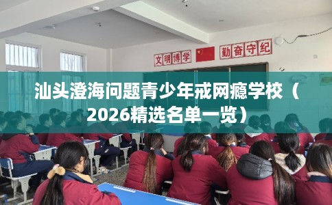 汕头澄海问题青少年戒网瘾学校（2026精选名单一览）